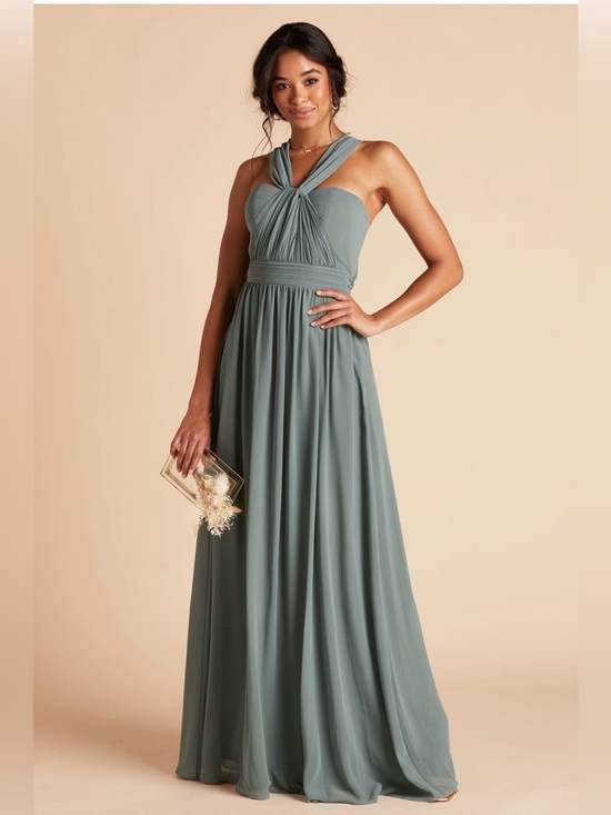 Dresses & Skirts - Birdy Grey M Convertible Sage bridal Chiffon Maxi party evening cocktail Dress